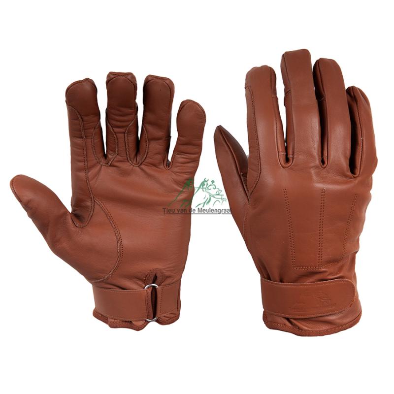 Braune Leder-Deluxe-Handschuhe