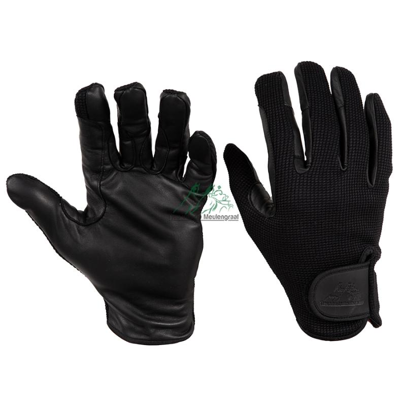 Schwarze Performance-Handschuhe aus Leder