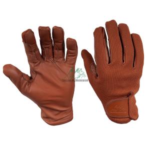 Bruin lederen performance handschoenen - Afbeelding 1