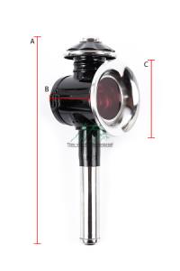 Koets achterlamp met rand, RVS - Afbeelding 4