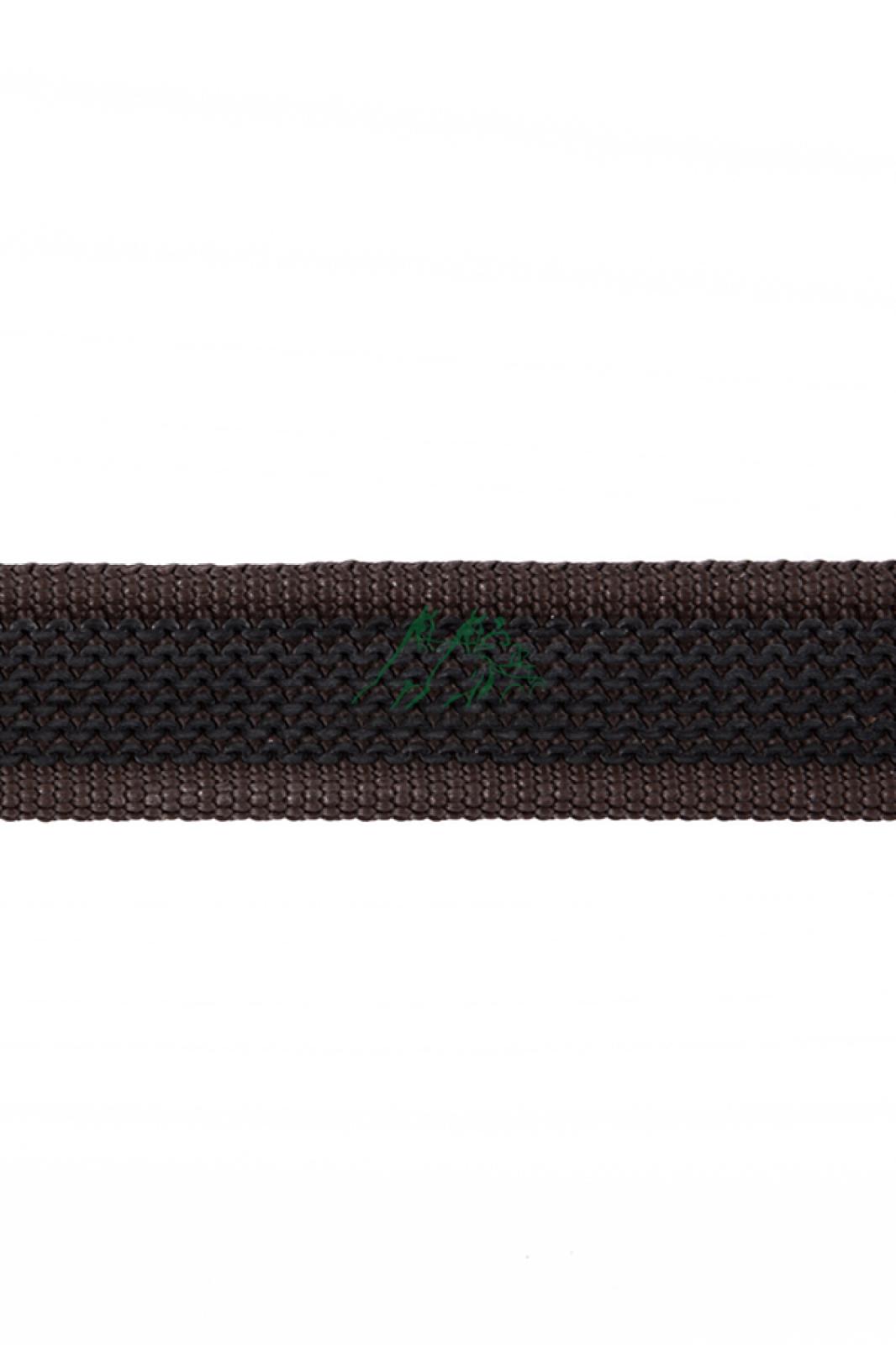 Bruin lederen tweespan anti-slip leidsels