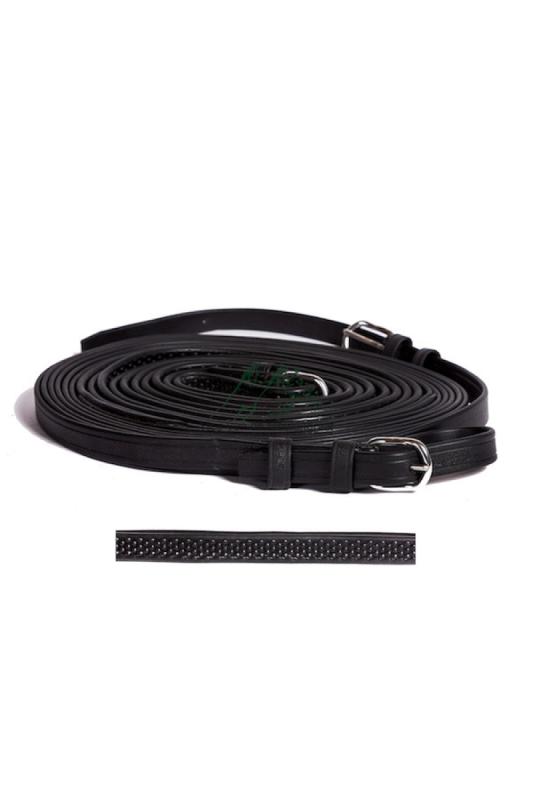 Schwarze Biothane Super Bubble Grip Leine